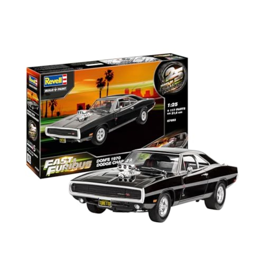 Model Kit Dodge Charger - Kit Modellino Auto 1:25 di Dom's