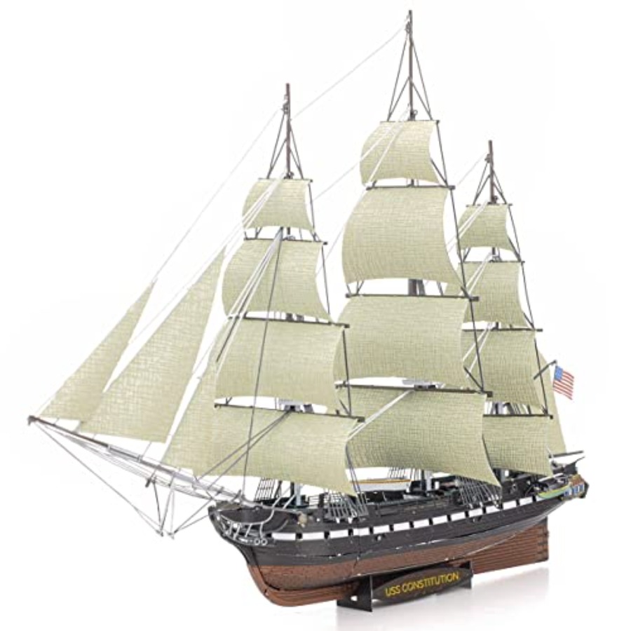 Model Kit Uss Constitution - Kit Modello 3D in Metallo della