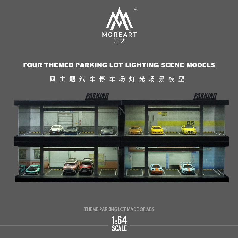 Model Kit Toy - Kit Modello Illuminato di Parcheggio Auto